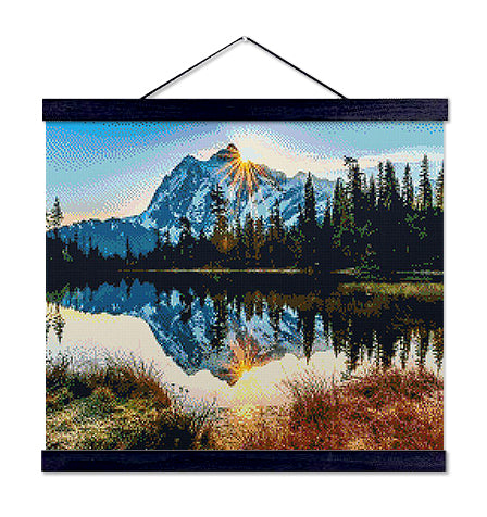 Mountain Reflections - Exclusive Premium Diamond Painting Kit