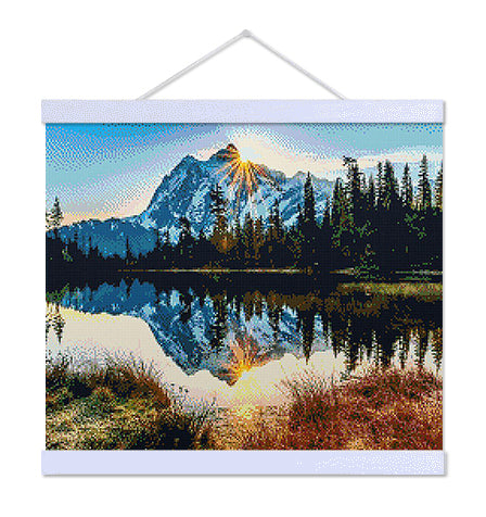 Mountain Reflections - Exclusive Premium Diamond Painting Kit