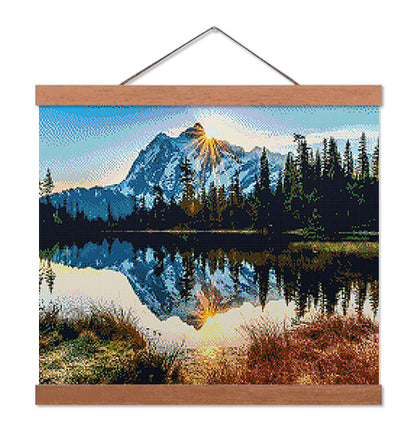 Mountain Reflections - Exclusive Premium Diamond Painting Kit