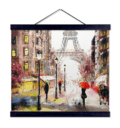 Paris in the Rain - Premium Diamond Painting Kit
