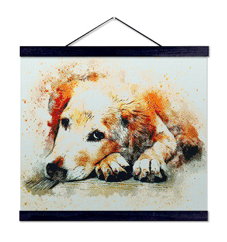 Puppy Dog Eyes - Premium Diamond Painting Kit