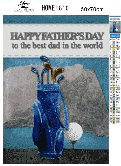 Golfer Dad - Premium Diamond Painting Kit