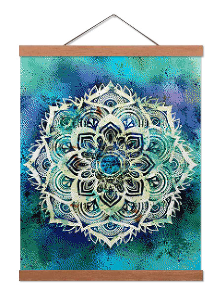 Blue and Green Mandala - Exclusive Premium Diamond Painting Kit