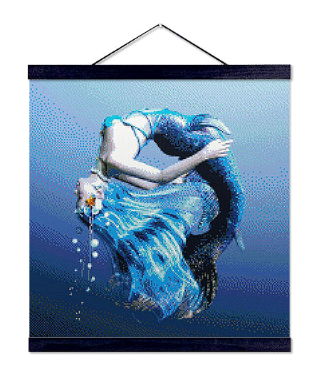 Blue Mermaid - Premium Diamond Painting Kit