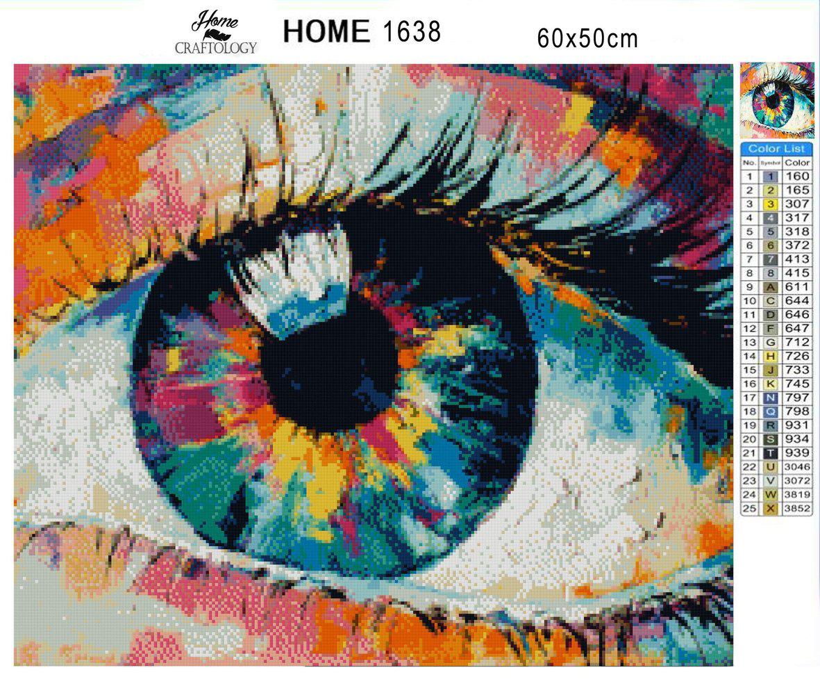 Colorful Eye - Exclusive Premium Diamond Painting Kit