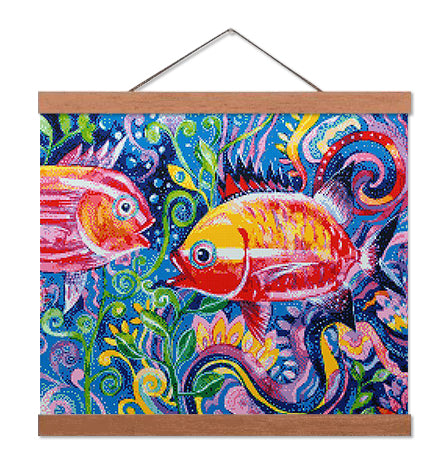 Colorful Fish - Premium Diamond Painting Kit