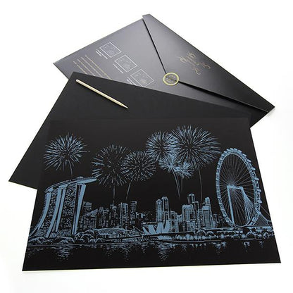 Singapore - Scratch Painting Kit