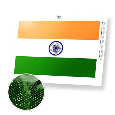 India Flag - Diamond Painting Kit - Home Craftology