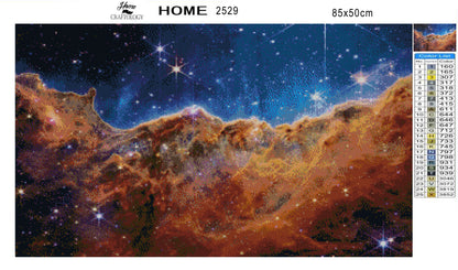 James Webb Carina Nebula - Premium Diamond Painting Kit