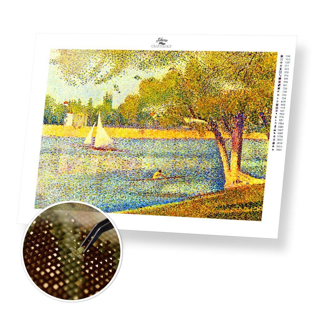 La Seine a La Grande-Jatte - Premium Diamond Painting Kit