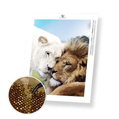 Lions - Diamond Painting Kit - Home Craftology