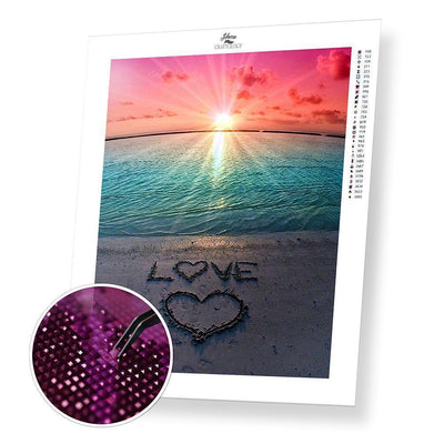 Love on the Beach - Diamond Painting Kit - Home Craftology
