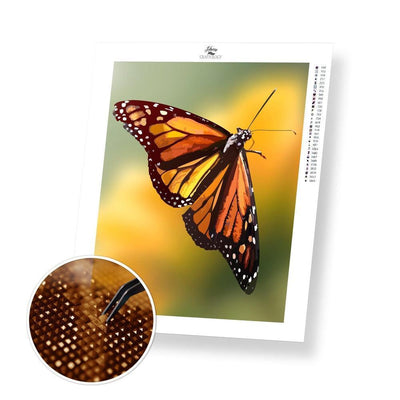 Monarch Butterfly Painting - Diamond Painting Kit - Home Craftology