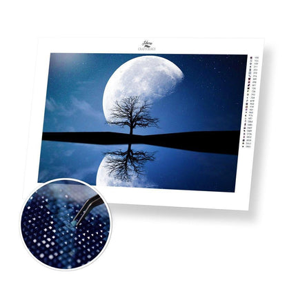 Moon Reflection - Diamond Painting Kit - Home Craftology