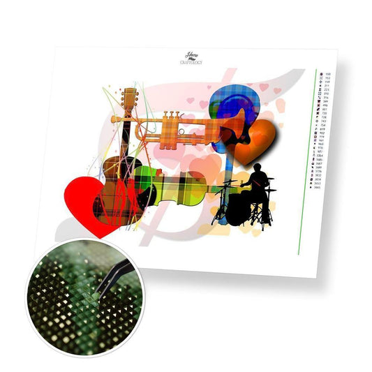 Musical Instruments - Premium Diamond Painting Kit