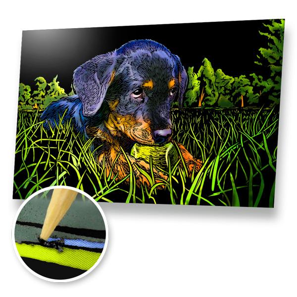 Dogs Scratch Painting Bundle