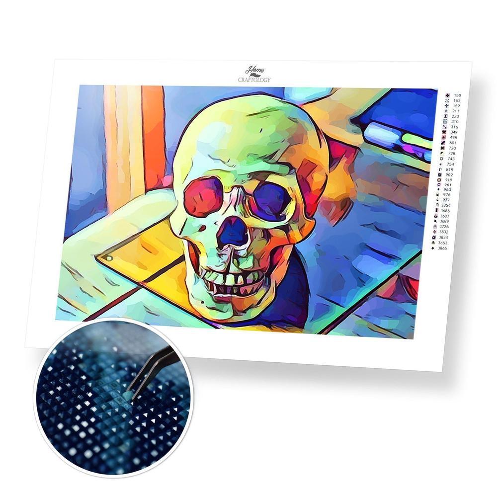 Neon Skull - Diamond Painting Kit - Home Craftology