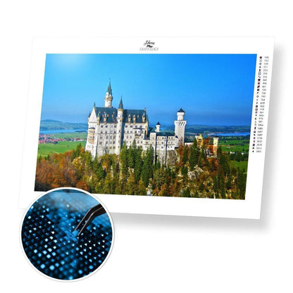 Neuschwanstein Castle Bavarian - Diamond Painting Kit - Home Craftology