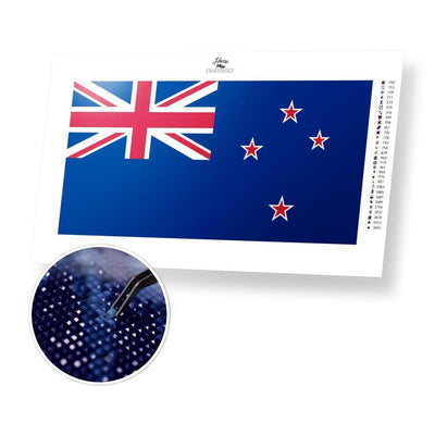 New Zealand Flag - Diamond Painting Kit - Home Craftology