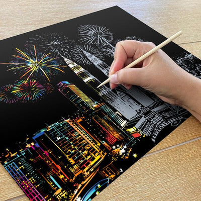 Petronas Towers, Malaysia - Scratch Painting Kit