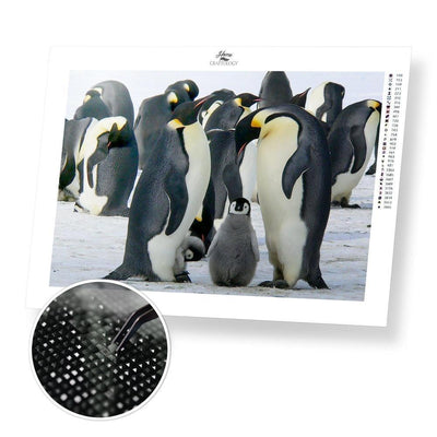 Penguin Family - Diamond Painting Kit - Home Craftology