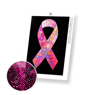 Pink Ribbon - Premium Diamond Painting Kit