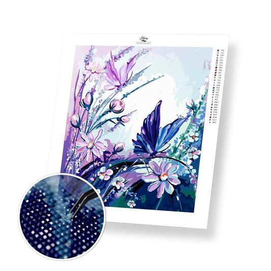 Purple Butterfly - Exclusive Premium Diamond Painting Kit