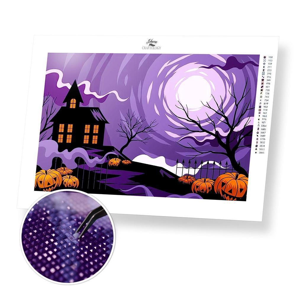 Purple Halloween - Premium Diamond Painting Kit