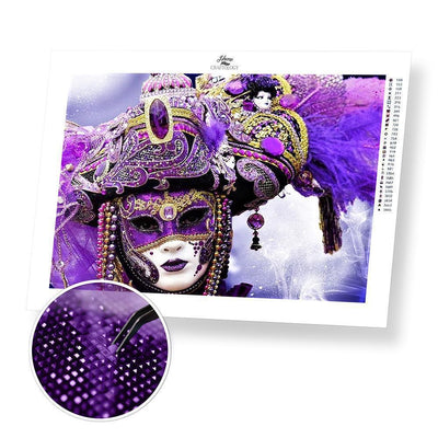 Purple Mask - Diamond Painting Kit - Home Craftology