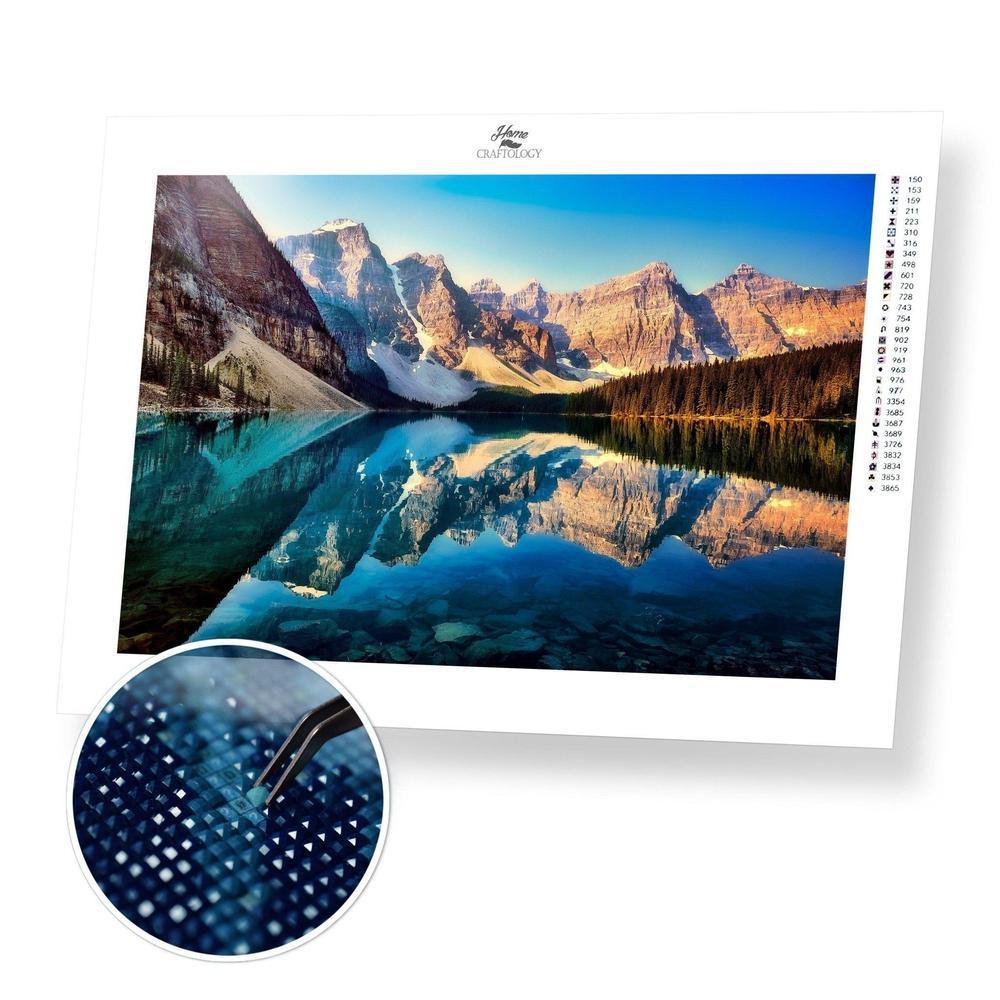 Reflection at Lake Moraine - Diamond Painting Kit - Home Craftology