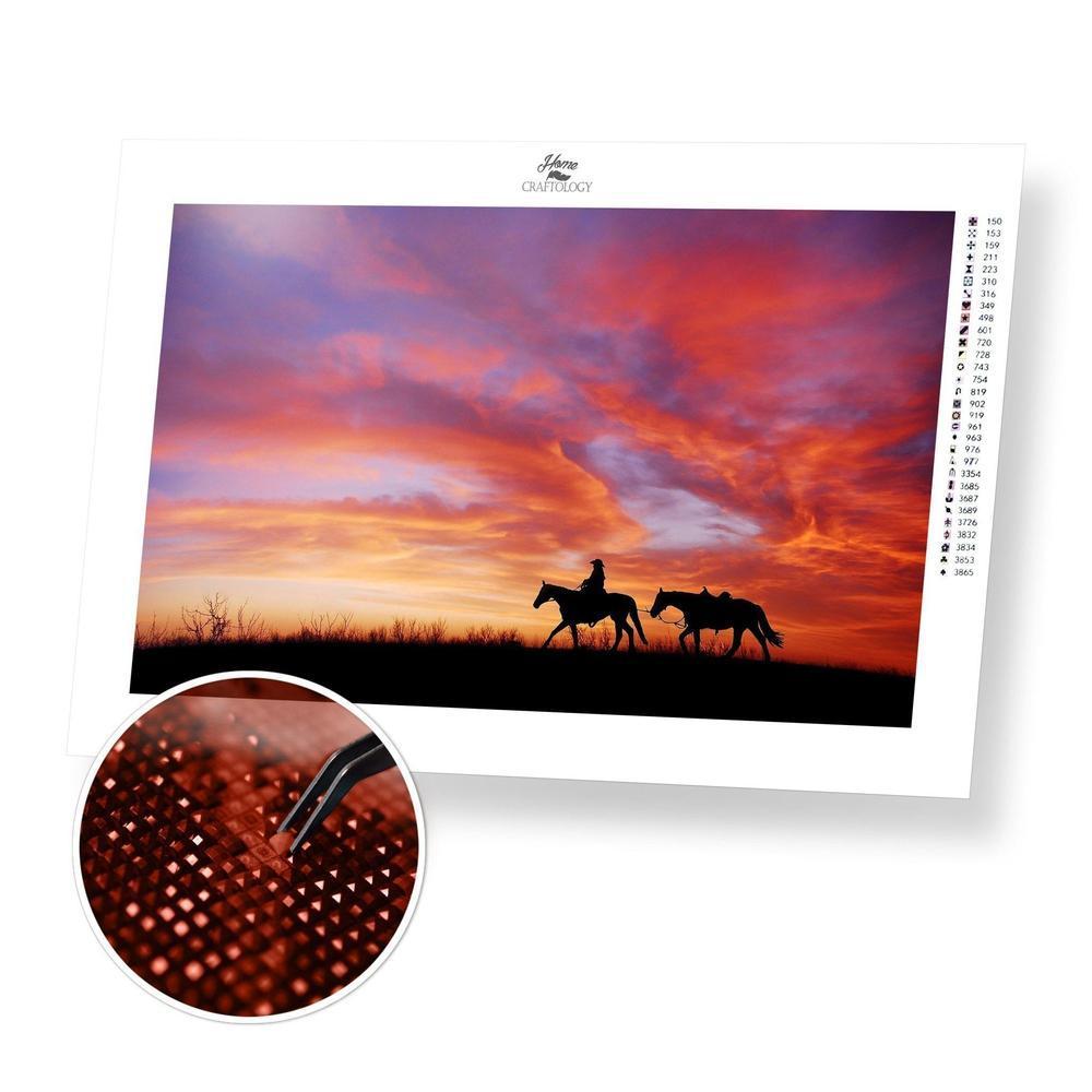 Riding into the Sunset - Diamond Painting Kit - Home Craftology