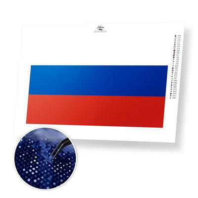 Russia Flag - Diamond Painting Kit - Home Craftology