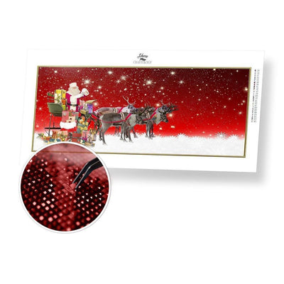 Santa and Reindeers - Diamond Painting Kit - Home Craftology