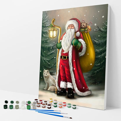 Santa Walking at Night Kit - Paint By Numbers