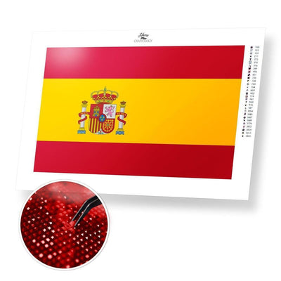 Spain Flag - Diamond Painting Kit - Home Craftology