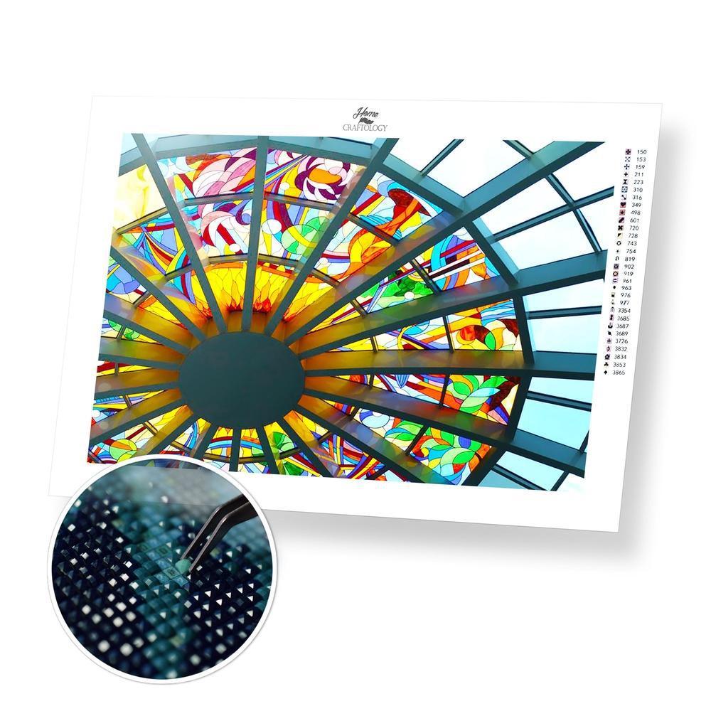 Stained Glass Ceiling - Premium Diamond Painting Kit