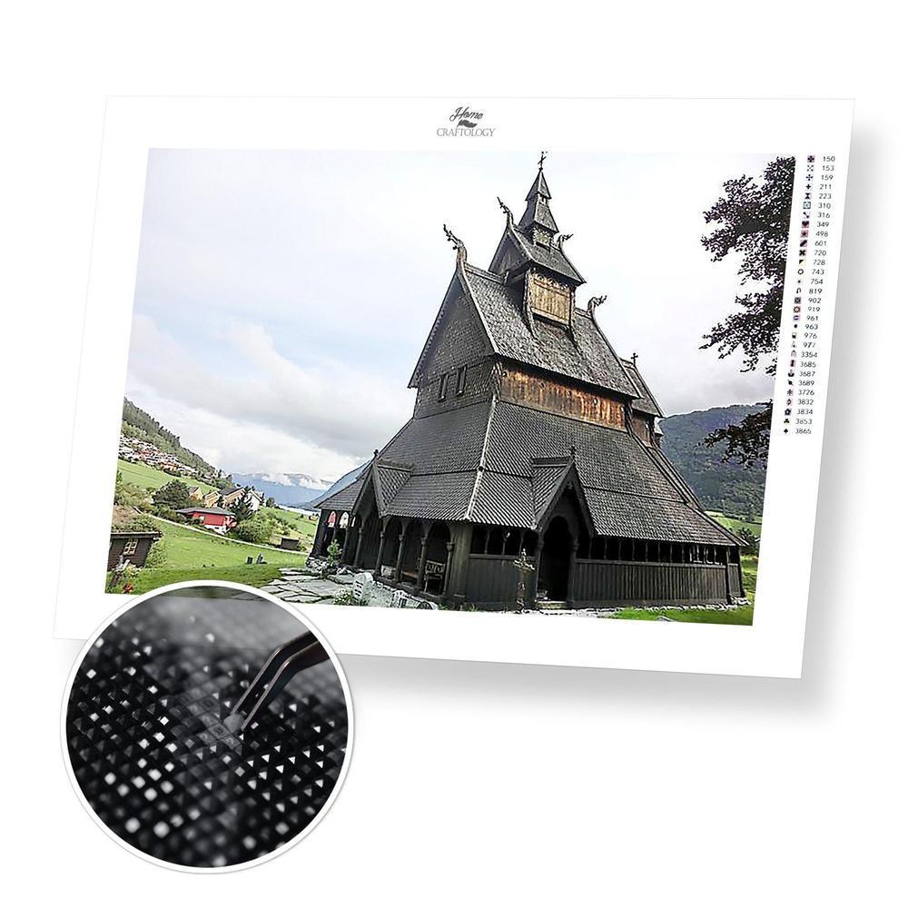 Stave Church - Diamond Painting Kit - Home Craftology