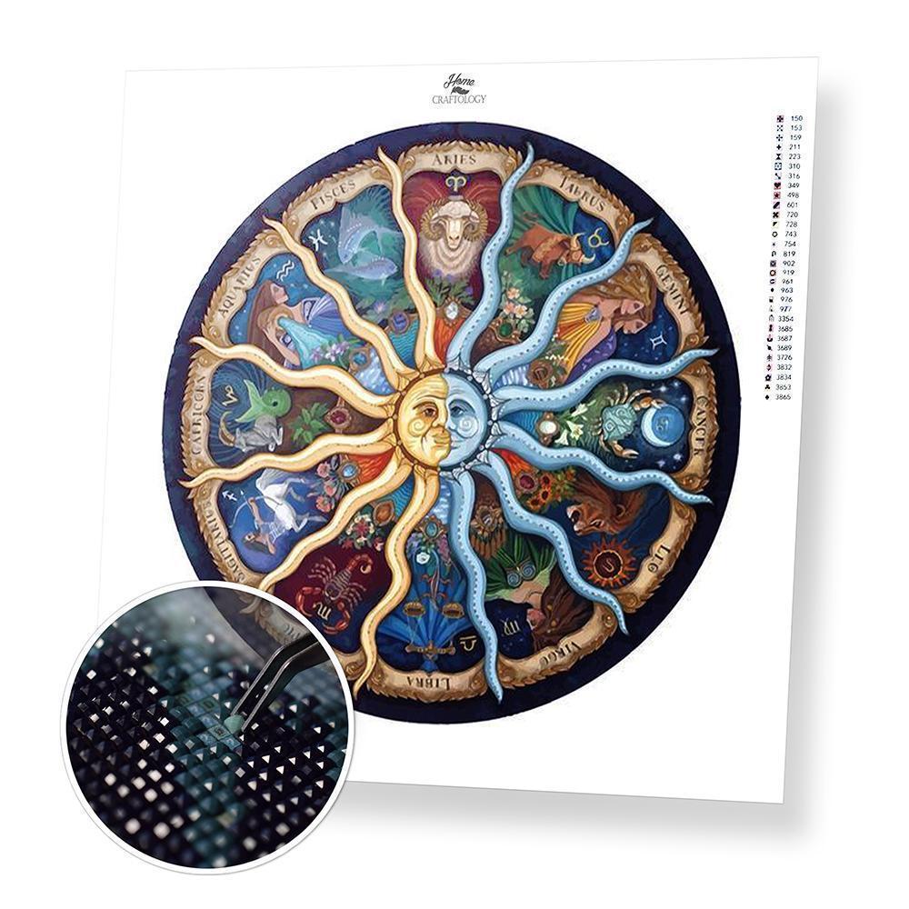 Sun and Moon - Diamond Painting Kit - Home Craftology