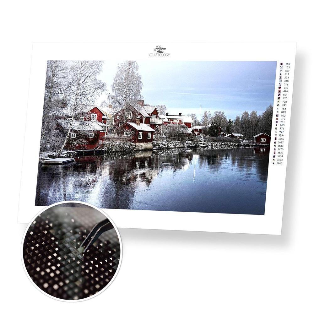 Sundborn, Dalarna - Diamond Painting Kit - Home Craftology