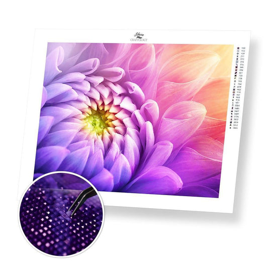 Sunlit Flower - Exclusive Premium Diamond Painting Kit