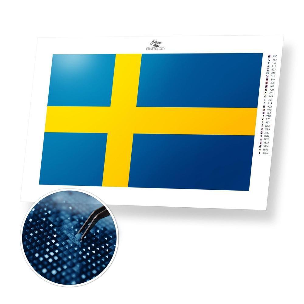 Sweden Flag - Diamond Painting Kit - Home Craftology
