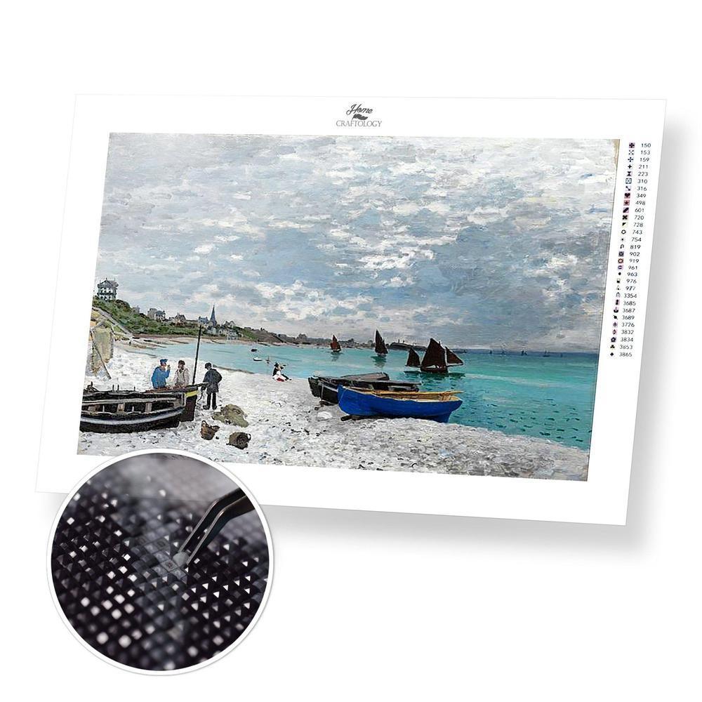 The Beach at Sainte Adresse - Diamond Painting Kit - Home Craftology