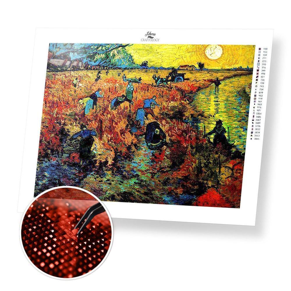 The Red Vineyard - Diamond Painting Kit - Home Craftology