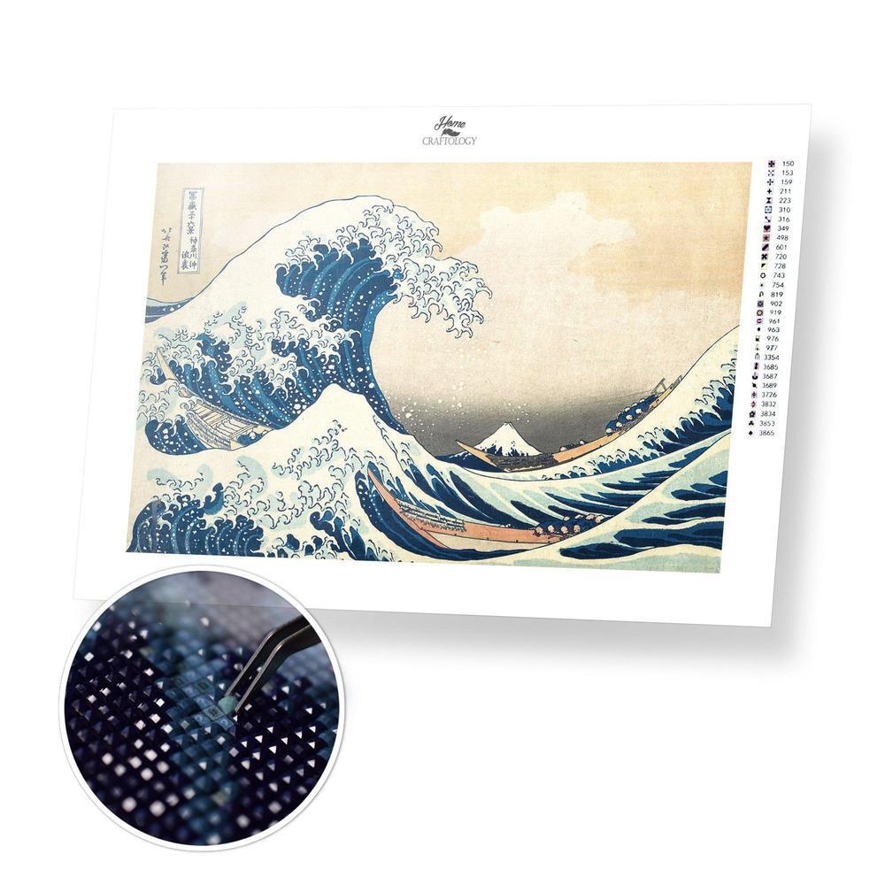 The Underwave off Kanagawa - Diamond Painting Kit - Home Craftology