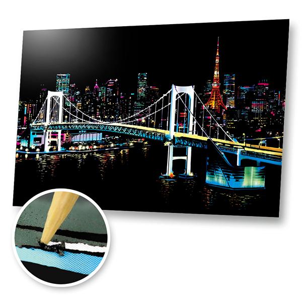 Tokyo, Japan - Scratch Painting Kit