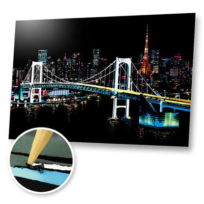 Tokyo, Japan - Scratch Painting Kit