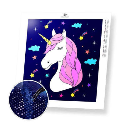 Unicorn and Stars - Diamond Painting Kit - Home Craftology