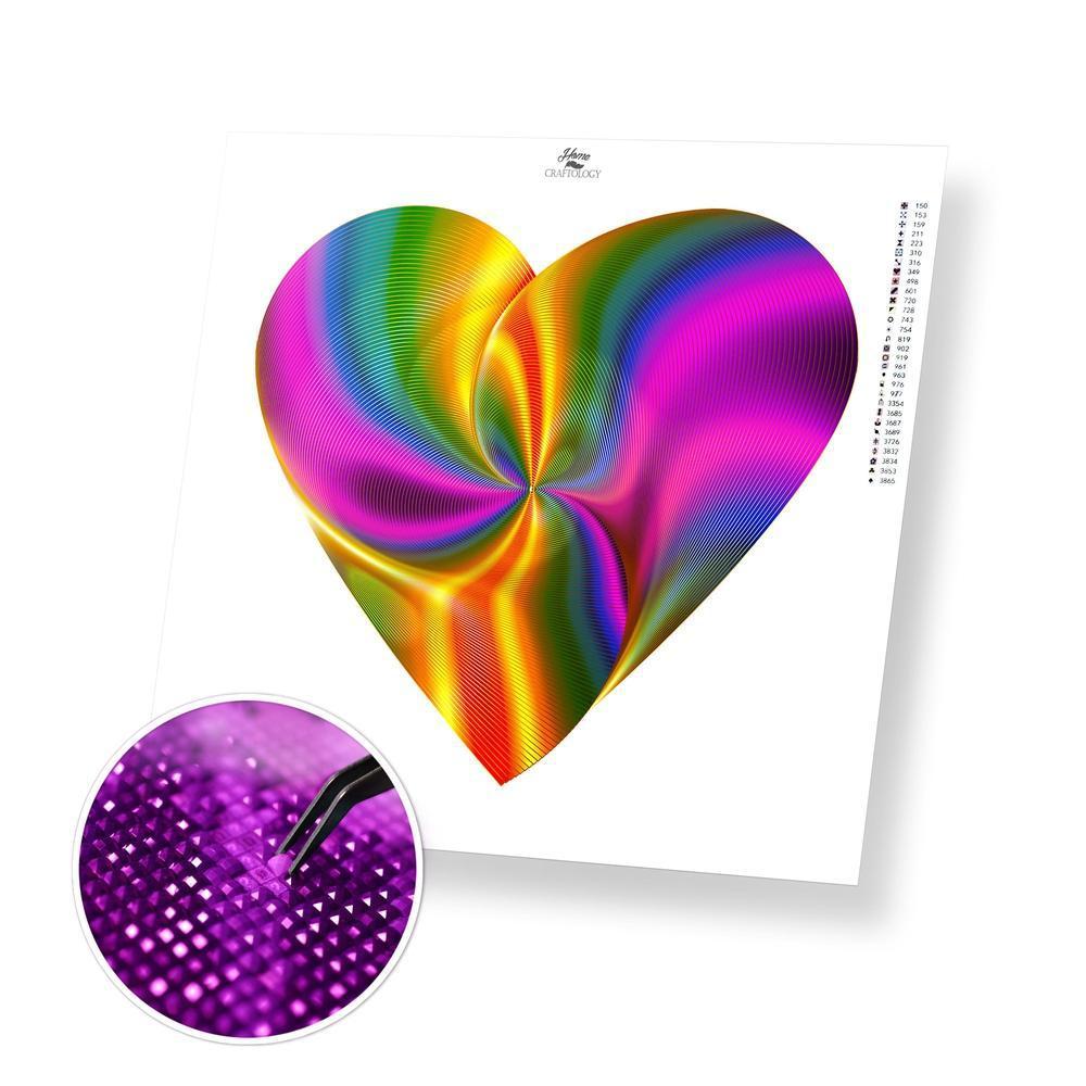 Vinyl Heart - Premium Diamond Painting Kit