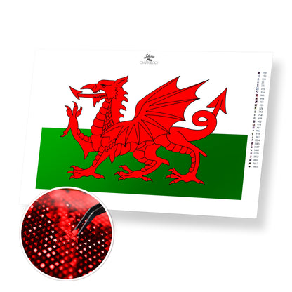 Wales Flag - Premium Diamond Painting Kit