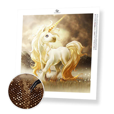 White Unicorn - Diamond Painting Kit - Home Craftology